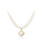 Load image into Gallery viewer, Magic Alhambra long necklace, 1 motif High Quality Model 18K yellow gold, Mother of Pearl stone
